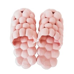 Bubble Slide Sandals Womens 8-8.5 Pink Massage Cloud Spa Slides Barbiecore